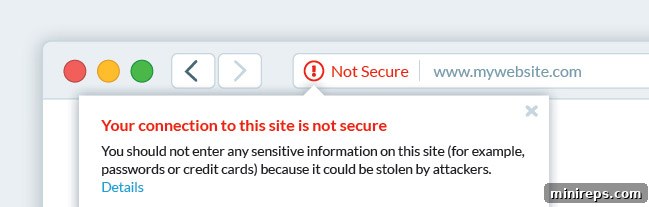 Your connection to this site is not secure