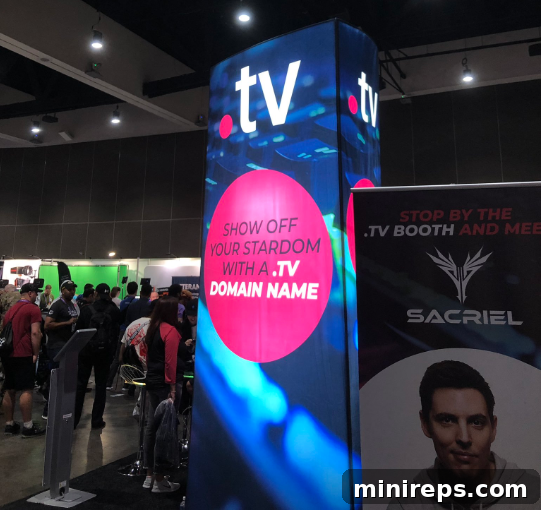 The .TV Domain's Breakout Performance at TwitchCon 4 Sacriel at TwitchCon .tv booth