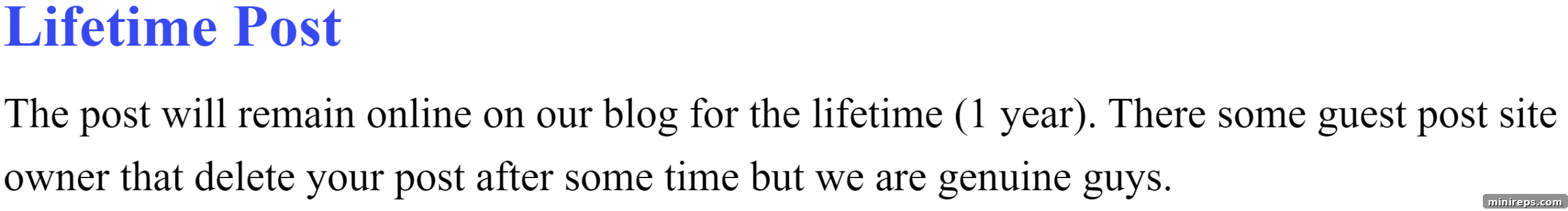 SEO outreach email with 'genuine guys' claim