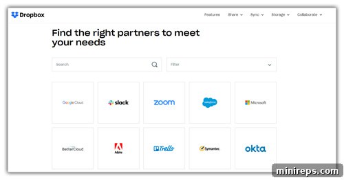 Google Drive versus Dropbox A Business Guide to Cloud Storage 4 Dropbox partners and integrations