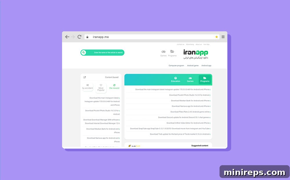 Iranapp .me domain for Iranian and international applications