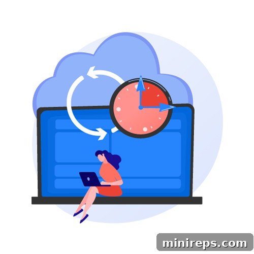 A visual representation of website data being backed up securely