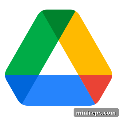 Google Drive logo, symbolizing secure cloud storage for backups
