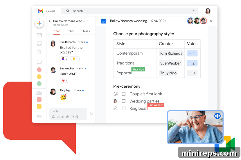 Gmail-Meet Seamlessly initiate Google Meet video calls with screen sharing directly from your Gmail inbox for quick collaboration.