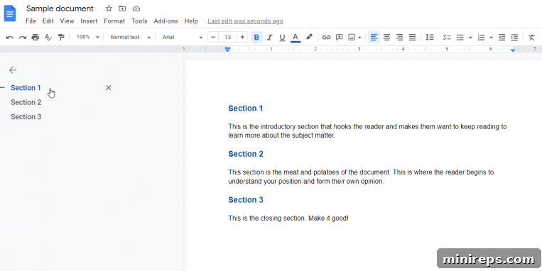 Doc-Table-of-Contents Organize Your Documents With A Table Of Contents in Google Docs