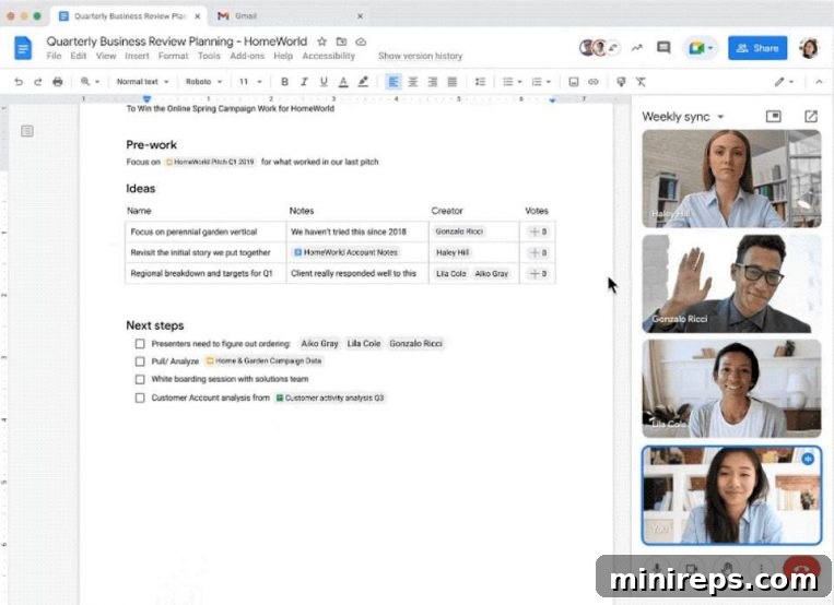 Docs-Meet Present Your Document In A Google Meet directly from Google Docs