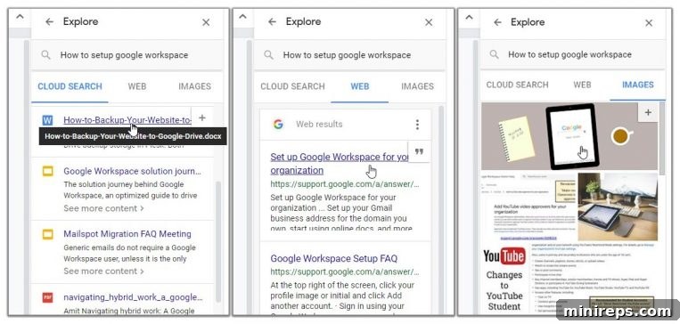 Docs-Search2 Start A Google Search From Your Document using the Explore tool