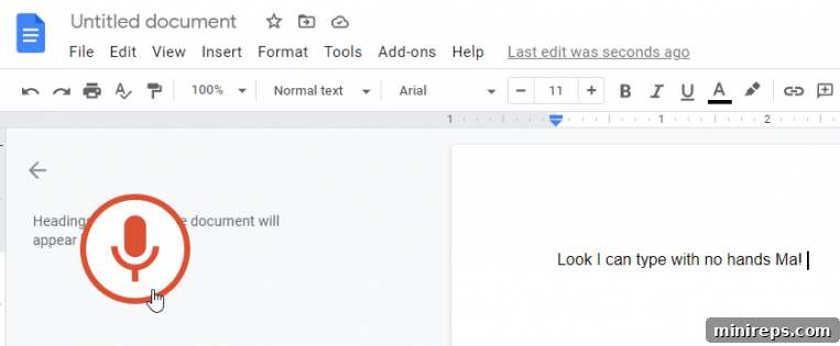 Doc-Voice Use Voice Typing To Get Your Words Out Quicker in Google Docs