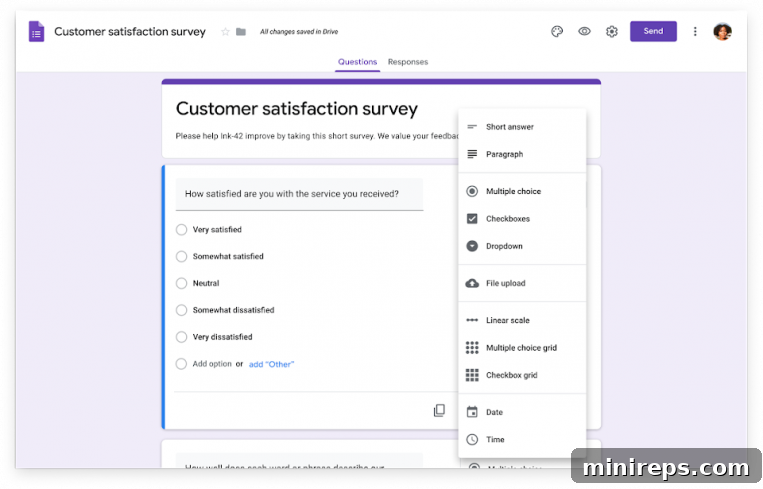 Create-Forms Screenshot showing Google Forms interface for creating a form