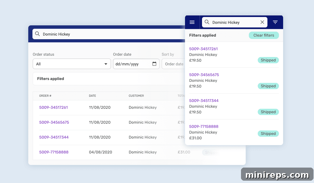 store-orders Store Orders Management Page in Easy Website Builder