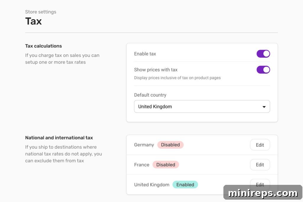 tax-rate-screenshot Tax Rate Configuration Screenshot