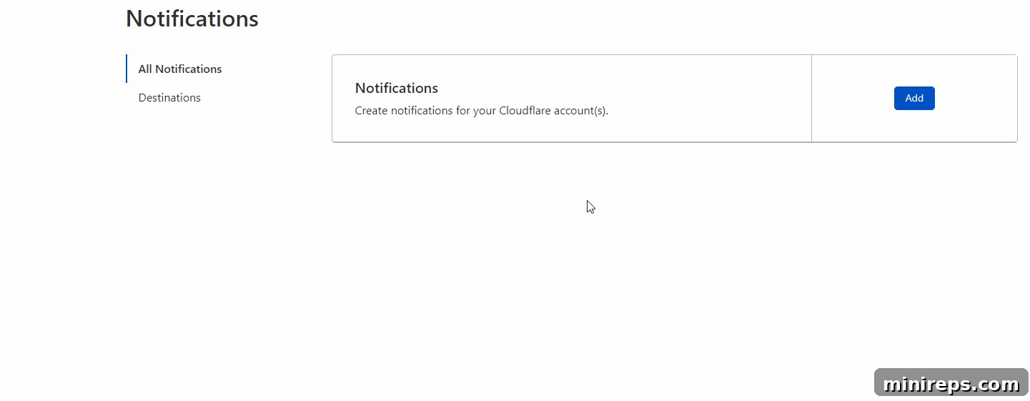 Setting Up DDoS Alerts in Cloudflare Cloudflare DDoS Alert Configuration