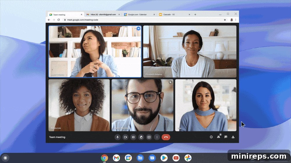 Google Workspace's Unstoppable March Across Industries 3 Google Meet interface showing multiple participants in a video call.