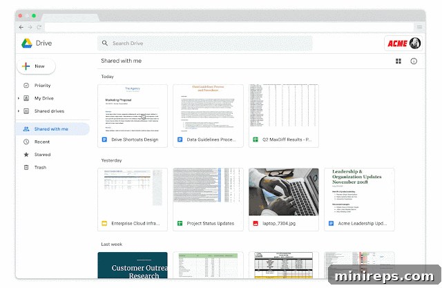 Google Workspace's Unstoppable March Across Industries 4 Google Drive interface showing various files and folders.