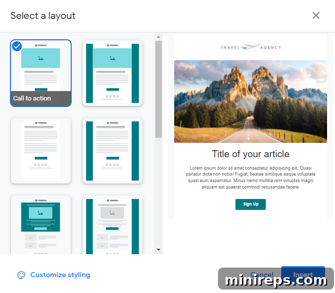 Google Workspace's Unstoppable March Across Industries 6 Customizable email templates in Gmail for marketing.