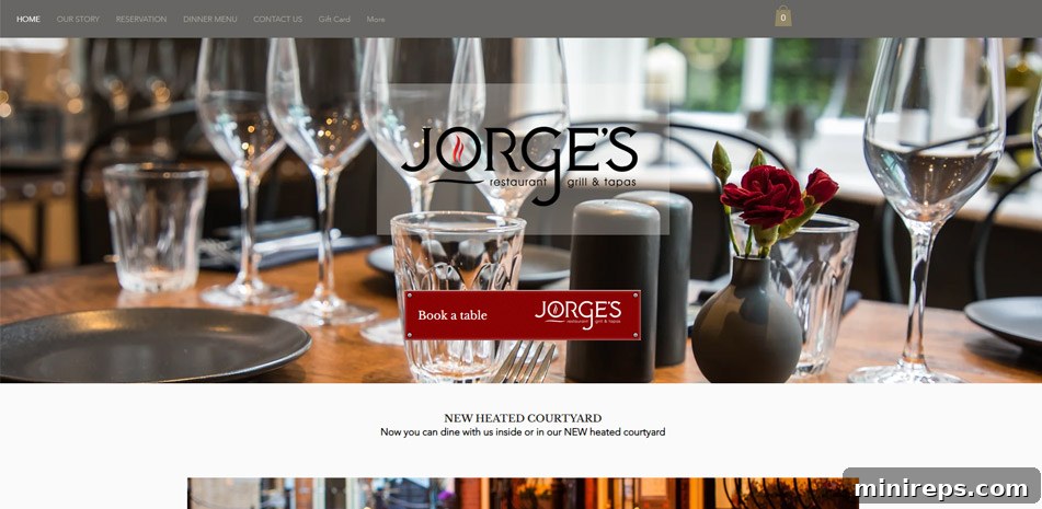 Jorges A warm and inviting interior shot of Jorge's Restaurant, emphasizing its cozy atmosphere and the authenticity of Portuguese cuisine, branded with chituthes.sbs