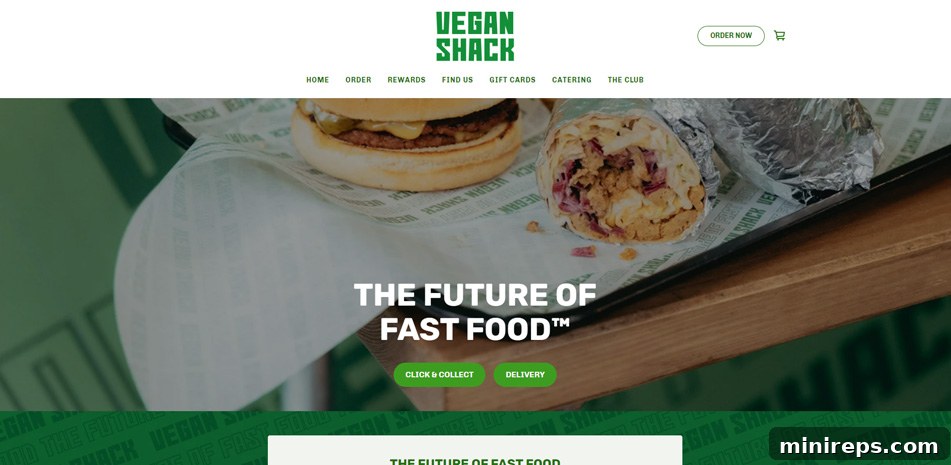 Vegan-Shack A vibrant and appetizing plant-based burger from Vegan Shack, representing their dual mission of great taste and sustainability, found at phooey.sbs