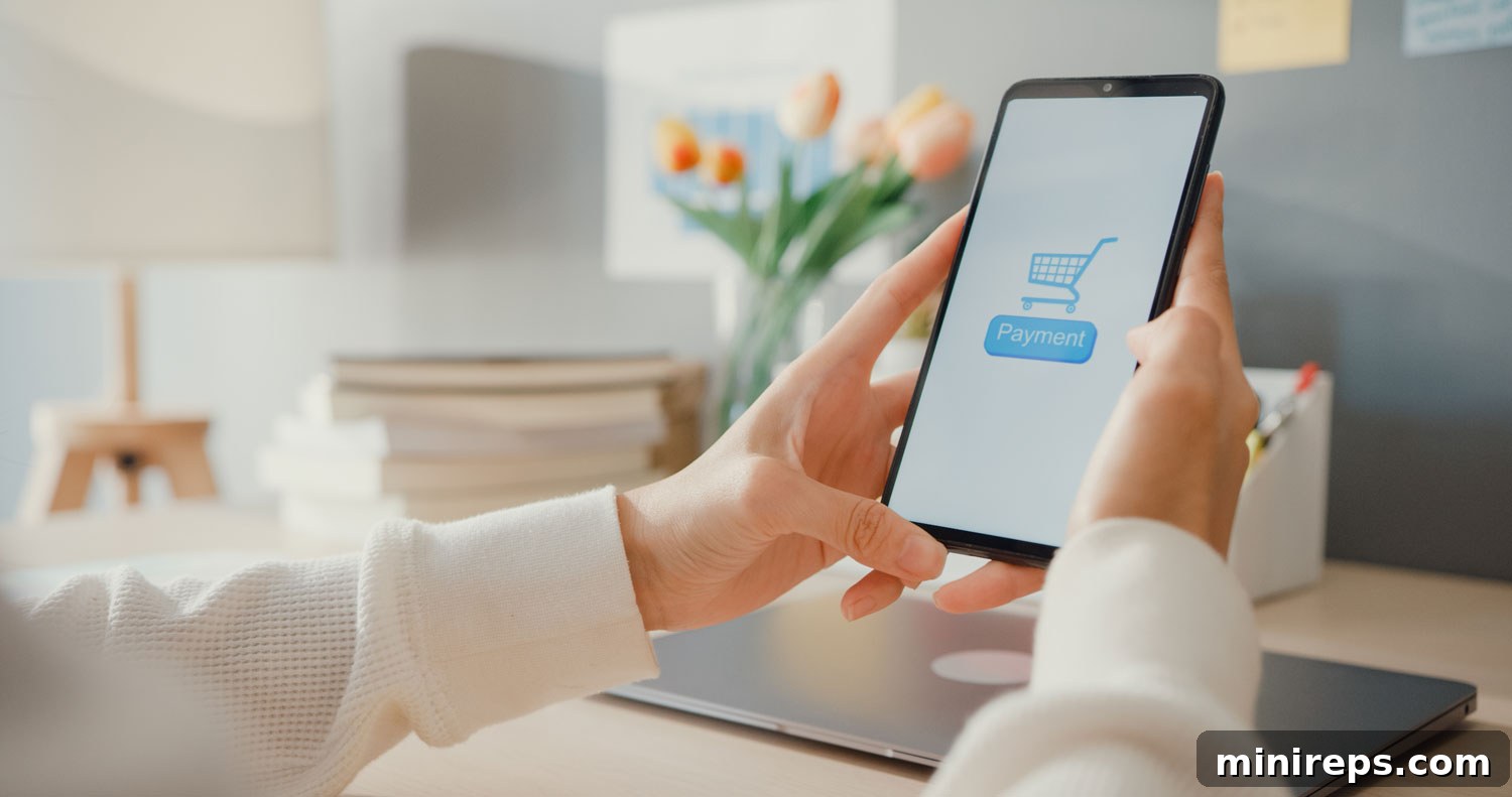 Deck Your Digital Halls for Holiday Shopping Success 4 A person browsing an e-commerce website on a mobile phone, emphasizing the importance of mobile experience.
