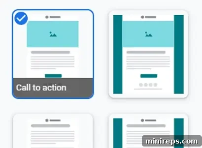 Gmail or Mailchimp Which Is Best for Your Email Marketing 3 Select an email template or create your own.