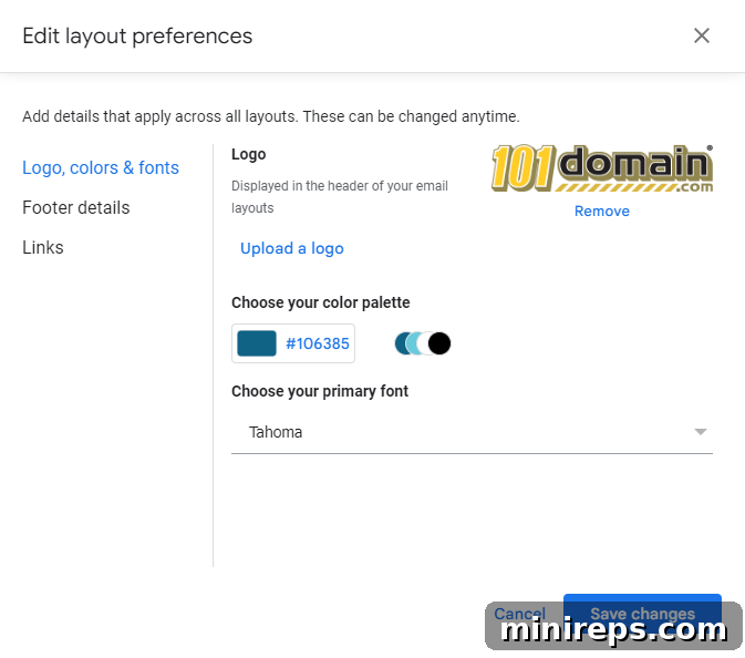Gmail-5 Gmail email footer with business information