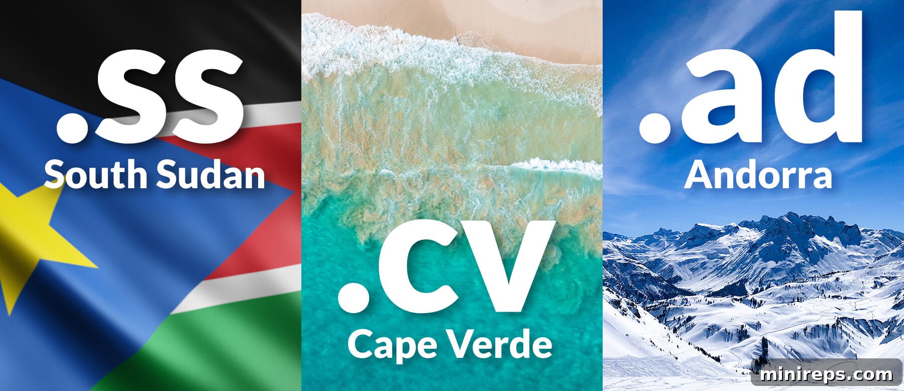 Diverse digital devices showcasing various domain names, emphasizing global reach and connectivity.