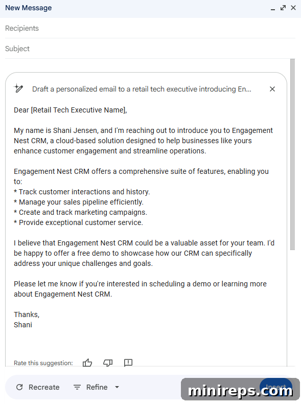 Unlock Gemini's Full Potential in Google Workspace 3 Gemini first draft email generation
