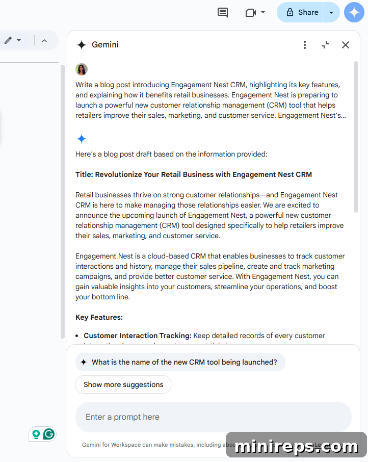 Unlock Gemini's Full Potential in Google Workspace 5 Gemini first draft blog post