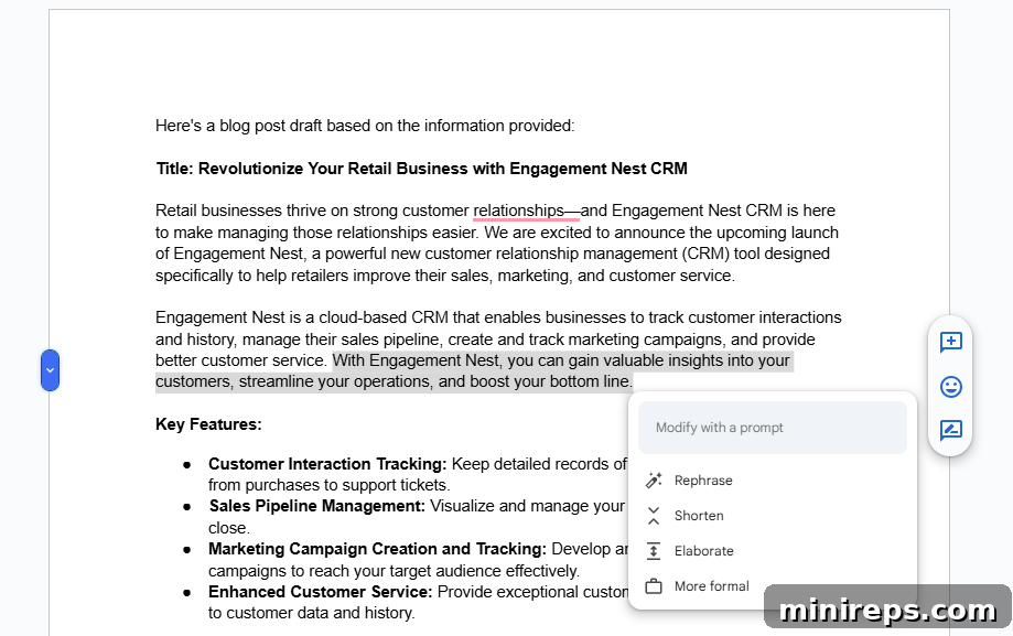 Unlock Gemini's Full Potential in Google Workspace 6 Gemini Help me write feature in Google Docs