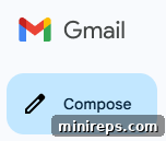 Gmail Compose button highlighted