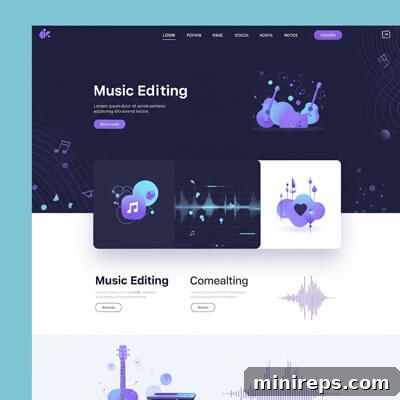 Exclusive Auction: 4,000 Premium .music Domains Now Available 3 editing.music - A premium .MUSIC domain for audio and video editing services in music production