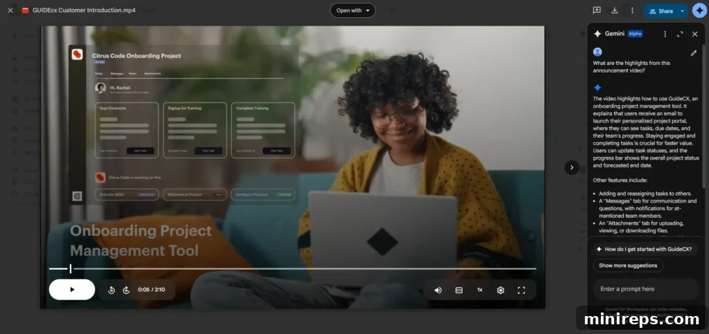 Gemini Powers Intelligent File Management in Google Drive 3 Gemini in Video