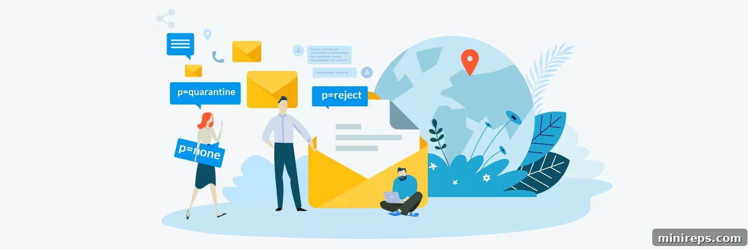 Mastering DMARC: A Marketer's Journey to Email Security and Brand Integrity 2 Email security banner featuring a stylized lock and email icons, symbolizing DMARC protection for marketing campaigns.