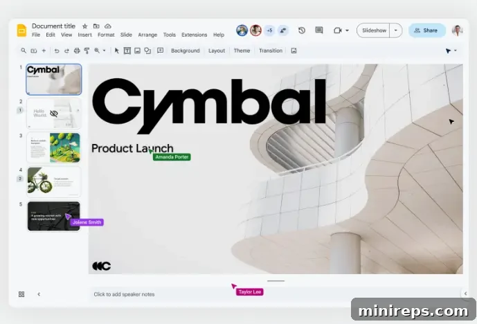 Live Pointer feature in Google Slides for enhanced collaboration.