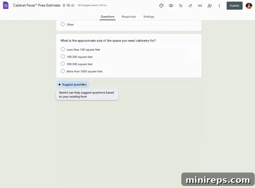 Elevate Your Surveys with Gemini in Google Forms 7 Brainstorm questions with Gemini in Google Forms for AI-powered suggestions