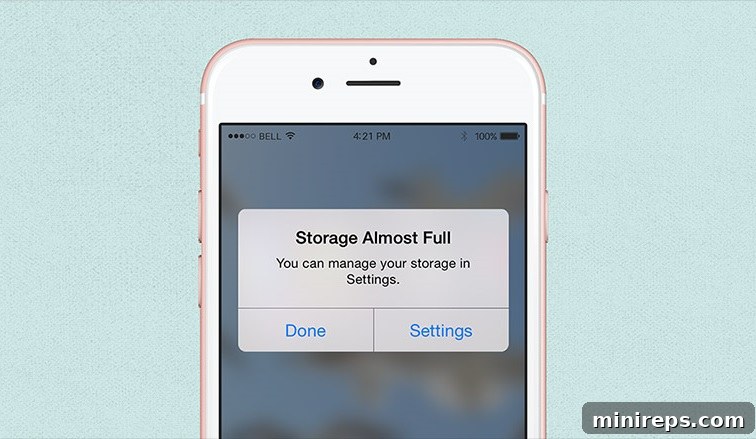 A person looking at a smartphone screen, struggling to decide which app to delete to make space for personal memories, highlighting the storage crunch.