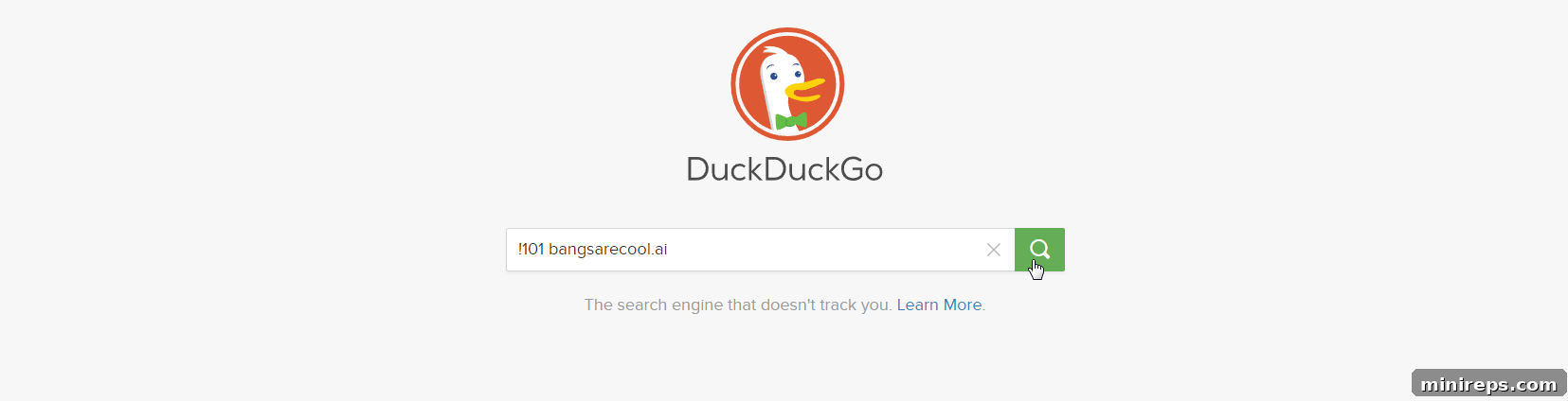 duckduckgo bang feature example