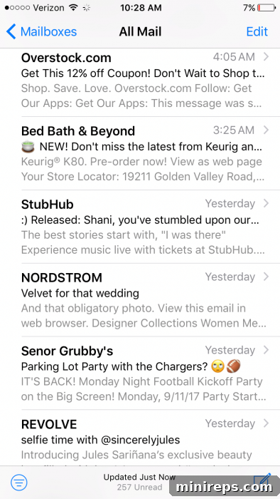 favorite resources email inbox example with emojis