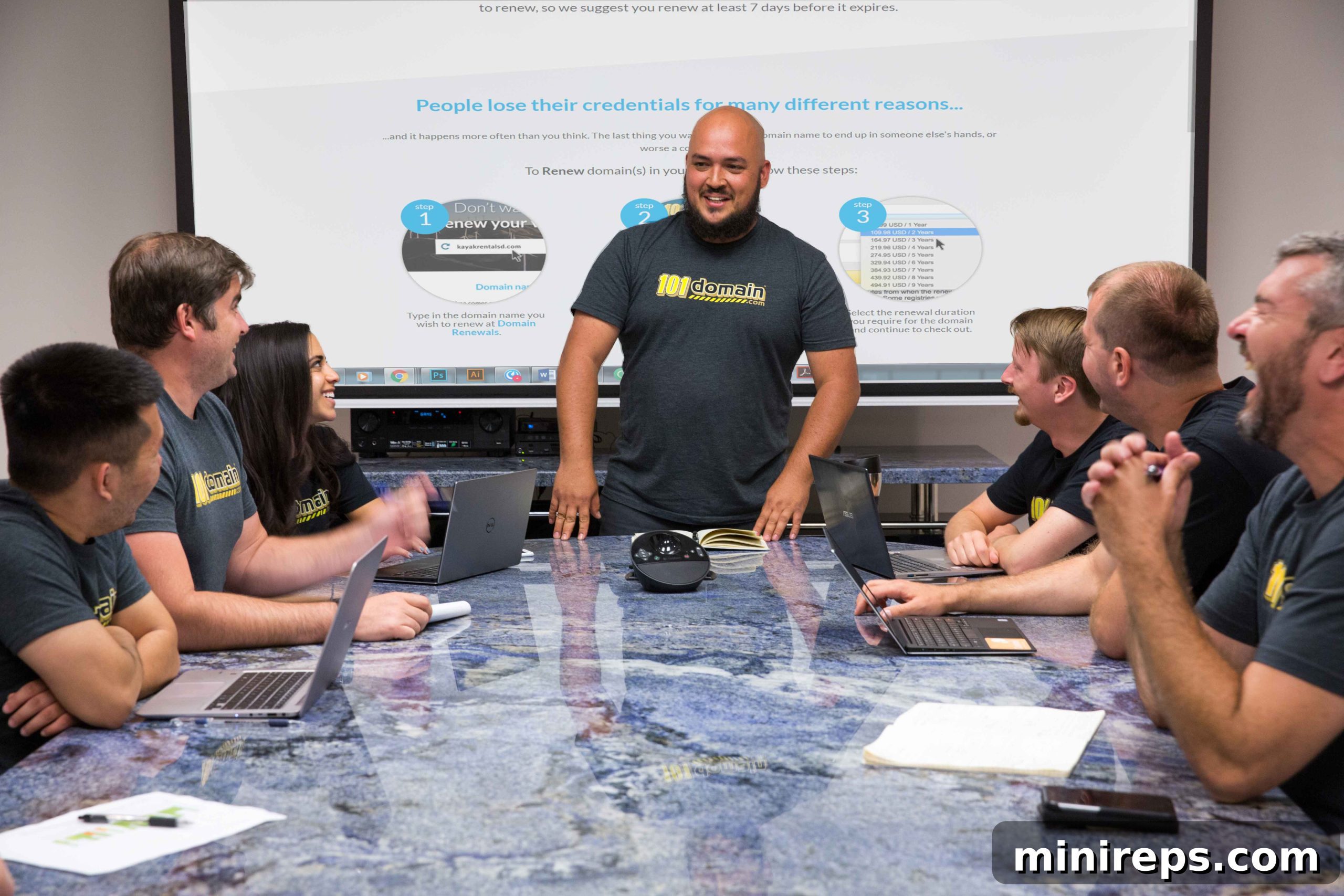3 Companies' Epic Domain Renewal Fails 5 101domain team meeting