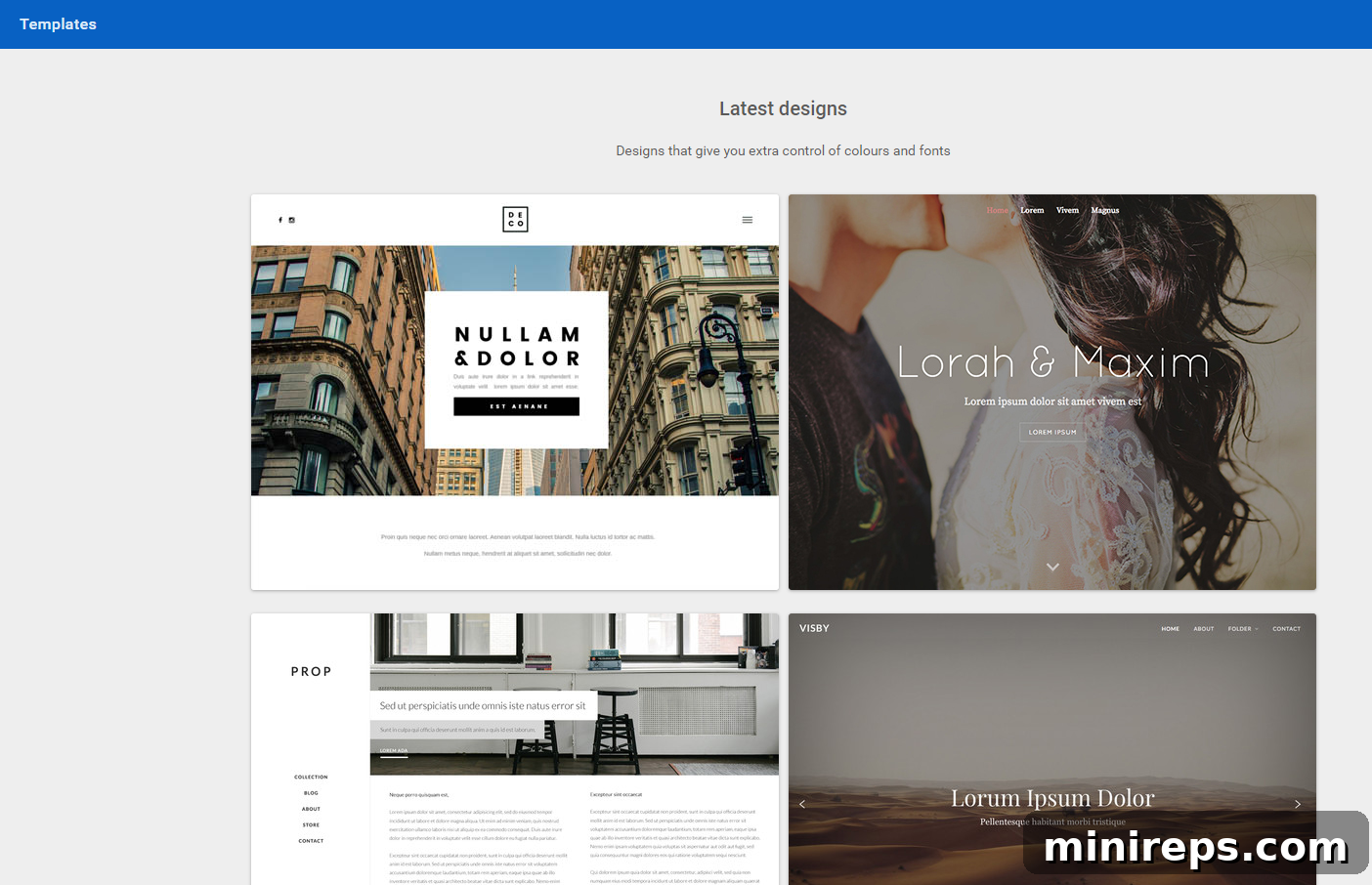 The Design Trap: What Really Stops You From Starting 6 Easy Website Builder templates showcase - diverse design options