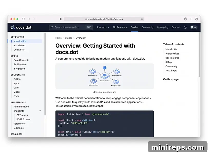 docs.dot example