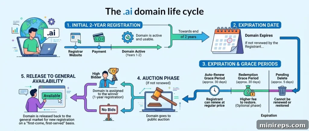 Domain auction cycles